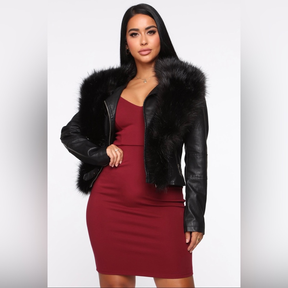 Faux Leather Jacket